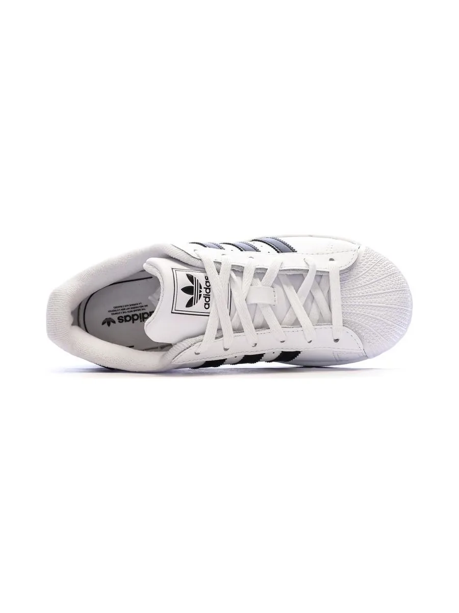 Superstar Baskets Blanc/Noir Mixte Adidas 5