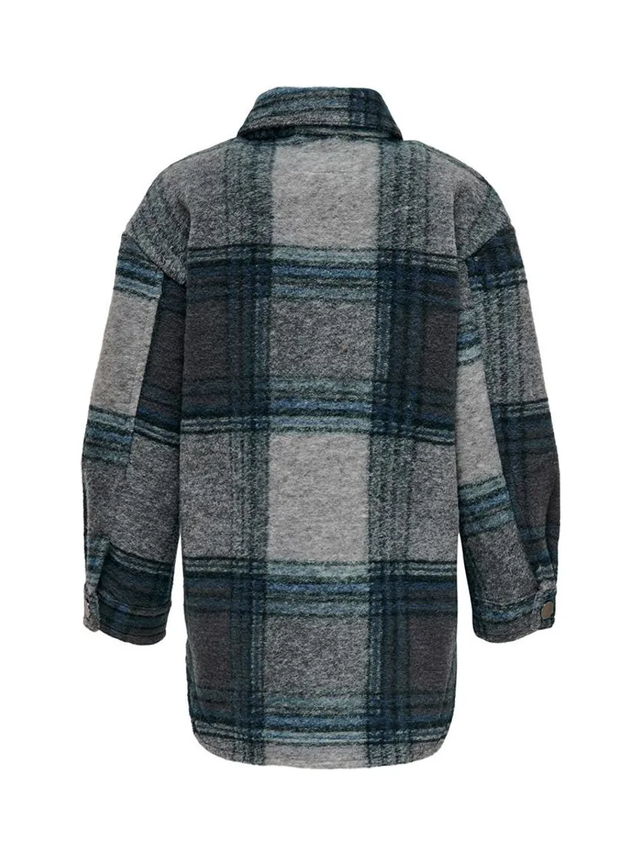 Veste à carreaux Bleu Fille Kids ONLY Andrea 3