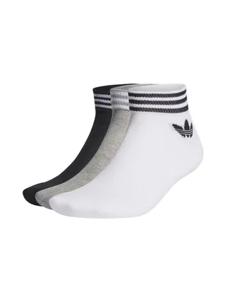 x3 Paires de chaussettes Blanches/Noires Homme Adidas Tref Ank 1