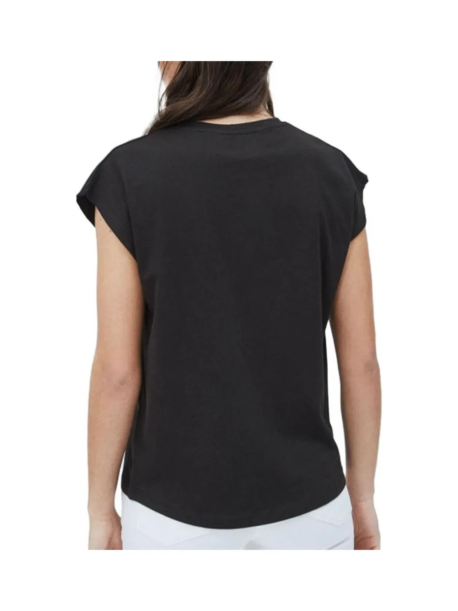 T-shirt Noir Femme Pepe Jeans Bloom 3