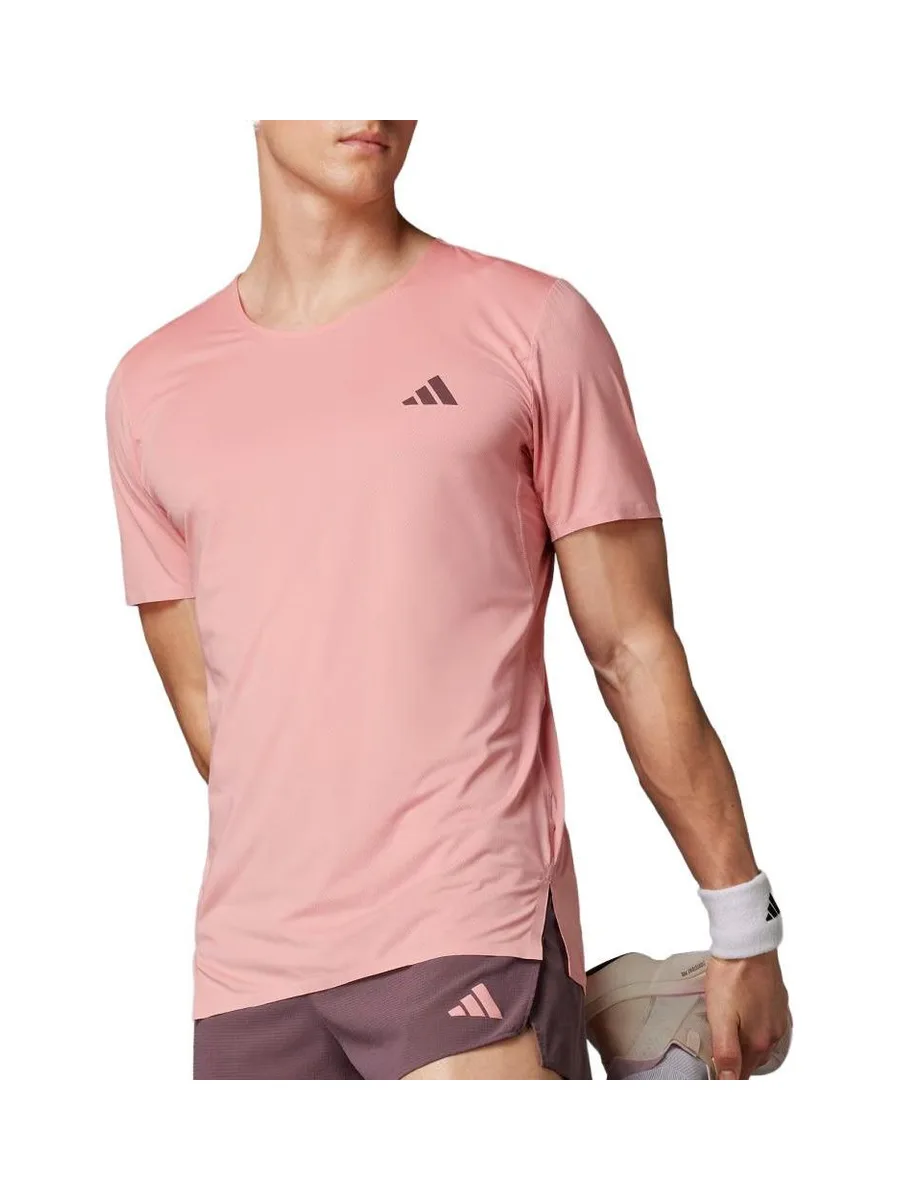 Maillot de Sport Rose Femme Adidas Adizero Tee 2