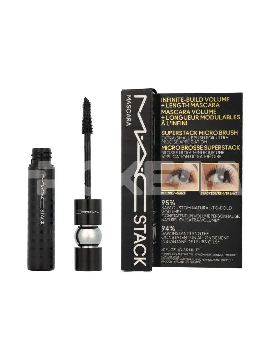 MAC Stack Micro Mascara 12ml - Black 1