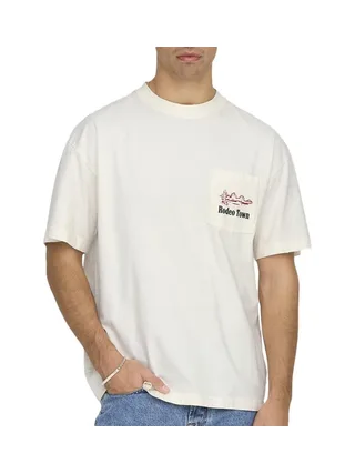 T-shirt Blanc Homme Only & Sons Diego 1
