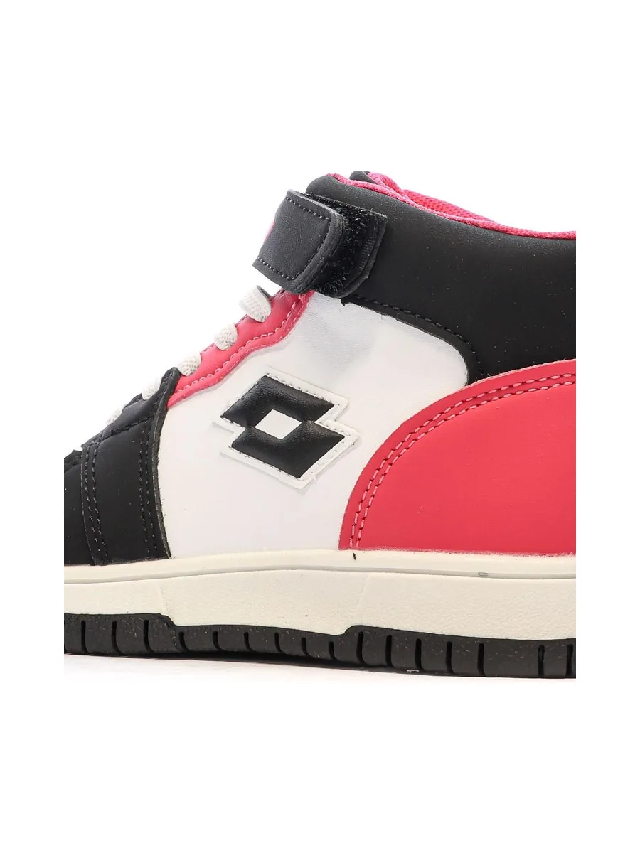 Baskets Blanche/Noir/Rose Garçon Lotto Ravenne 7