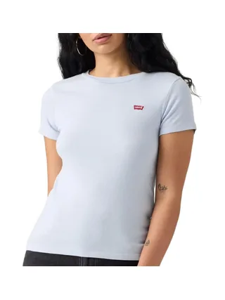 Lot de 2 T-shirts Blanc/Bleu Femme Levi's 2pack Essential 3