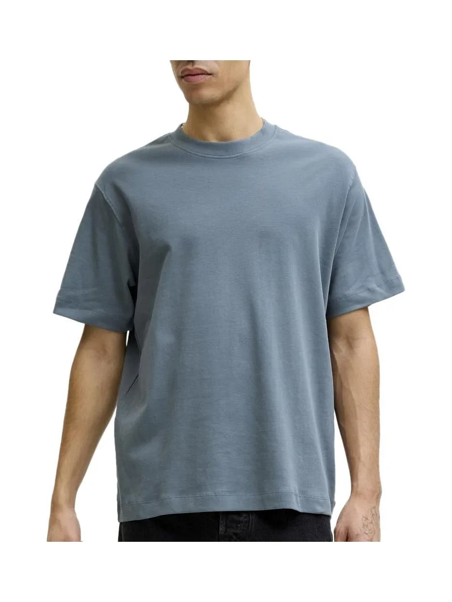 T-shirt Bleu Homme Jack & Jones Neck 2