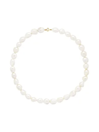 Collier Véritables Perles de Culture d'Eau Douce Baroques 6-7 mm — Or Jaune 375 Millièmes — 45 cm 1