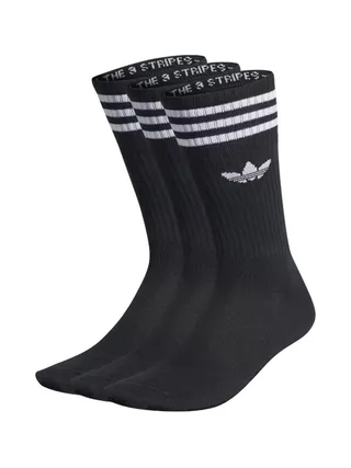Lot de trois paires de chaussettes Noires Homme Adidas High Crew 1