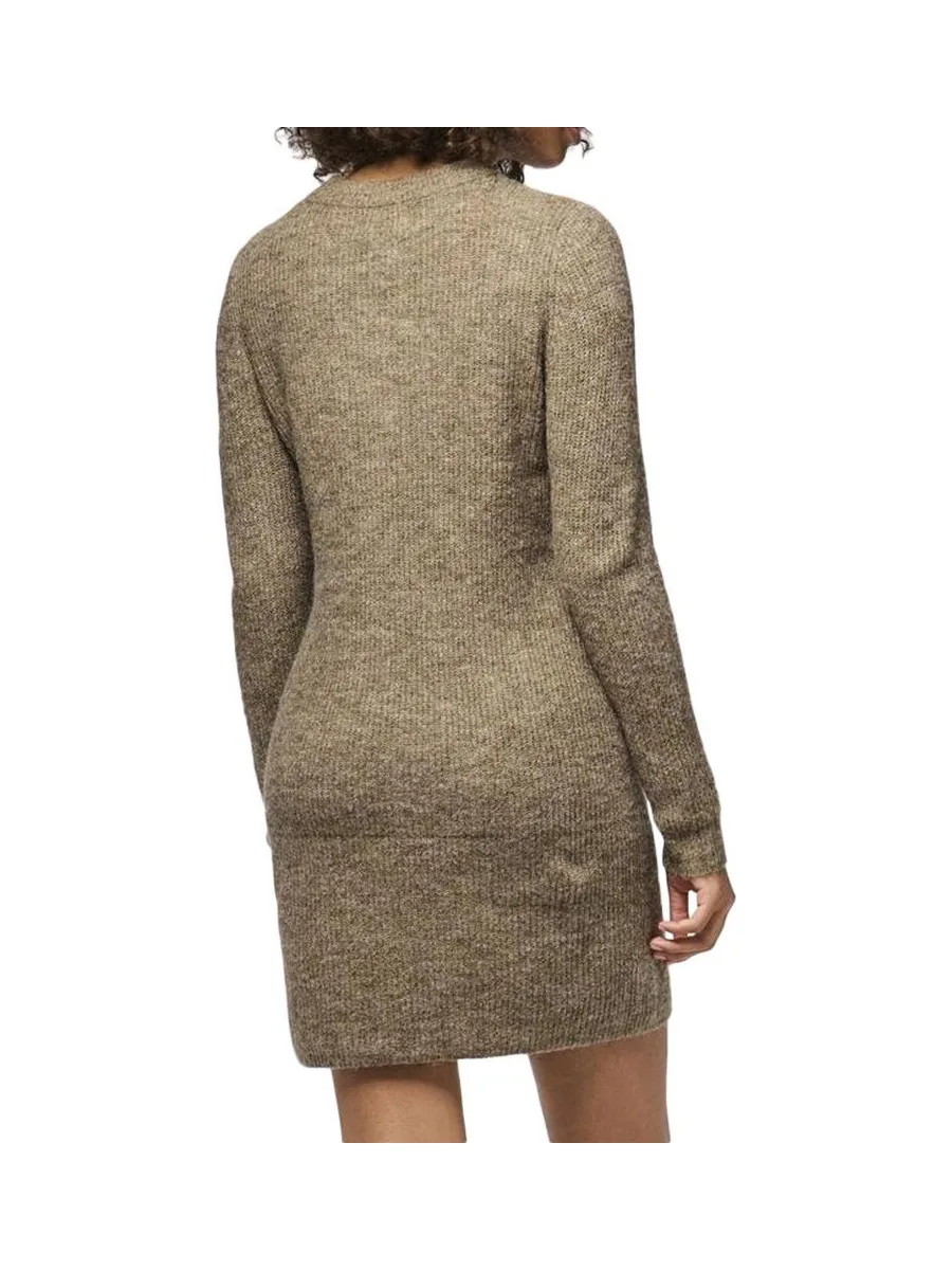 Robe Pull Marron Femme Pieces Ellen 2