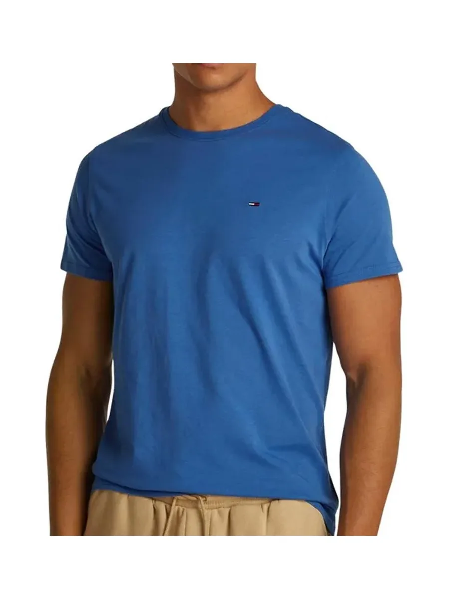 T-shirt Bleu Homme Tommy Hilfiger Tjm Xslim 2
