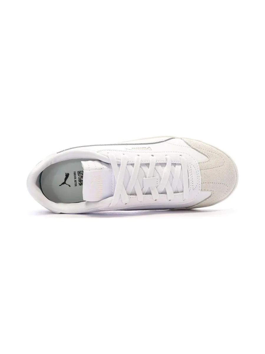 Baskets Blanches/Roses Femme Puma Club 5v5 Sd 5