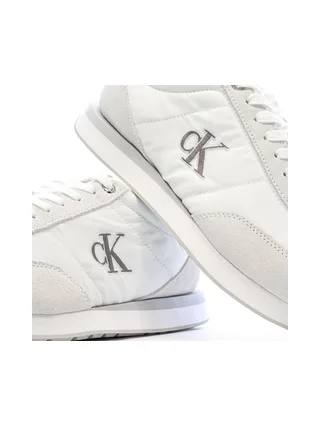 Baskets Blanc/Gris Homme Calvin Klein Jeans Retros 7