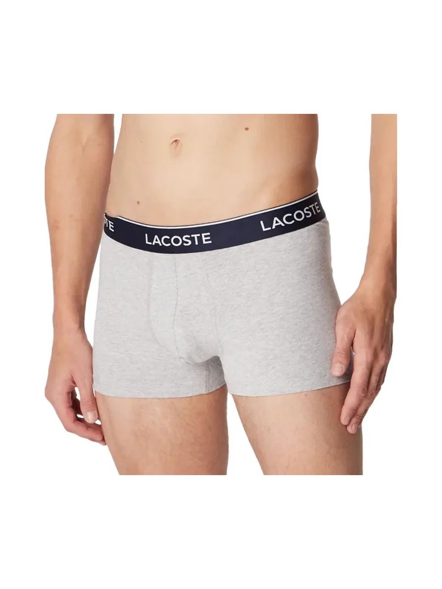 X3 Boxers Gris Homme Lacoste Court 2