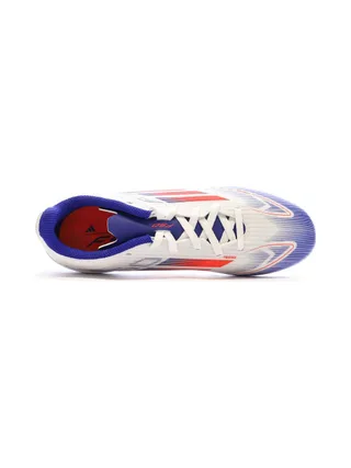 Chaussures de Foot Blanc/Bleu Junior Adidas F50 League FG/MG 4
