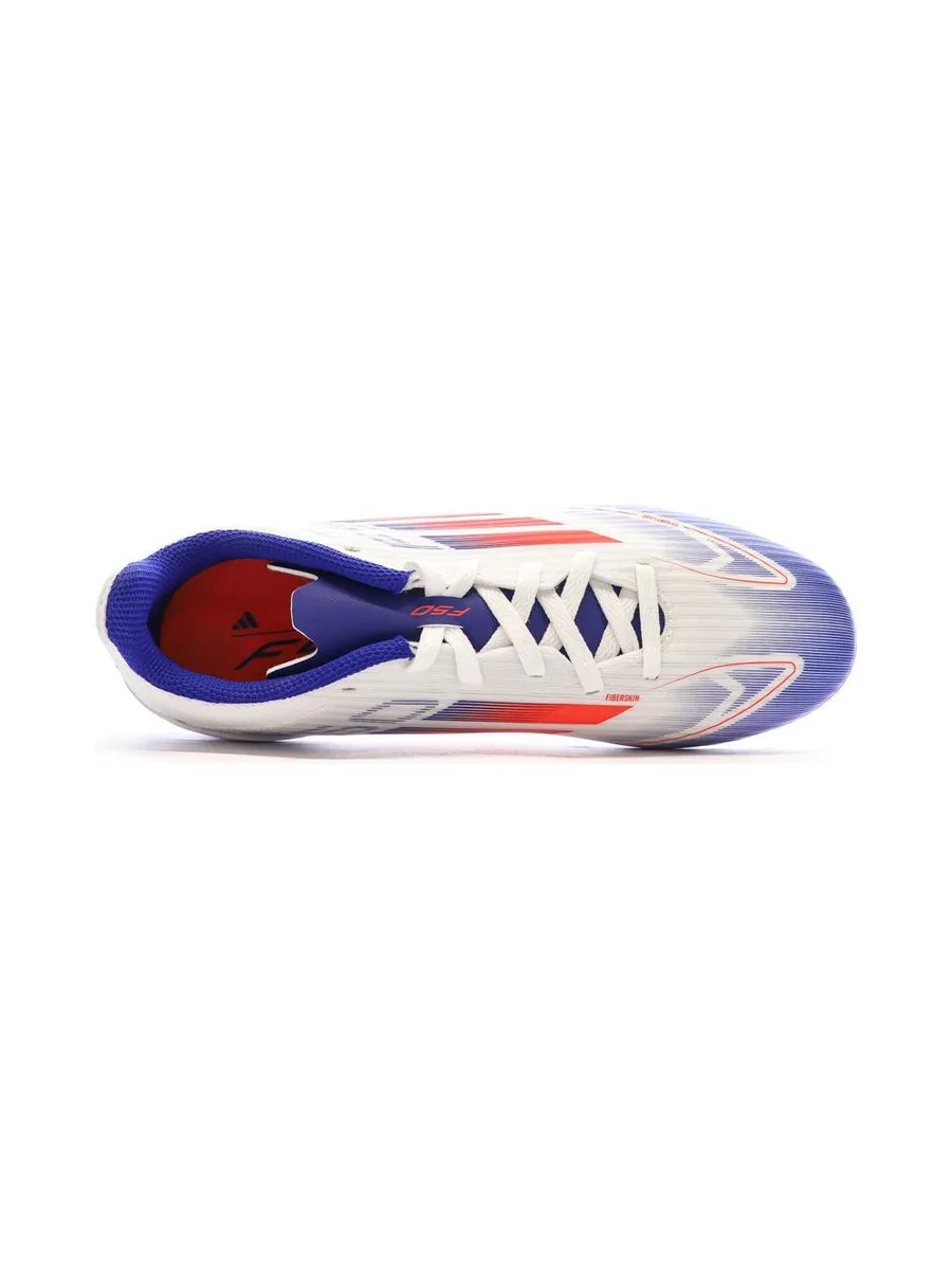 Chaussures de Foot Blanc/Bleu Junior Adidas F50 League FG/MG 5