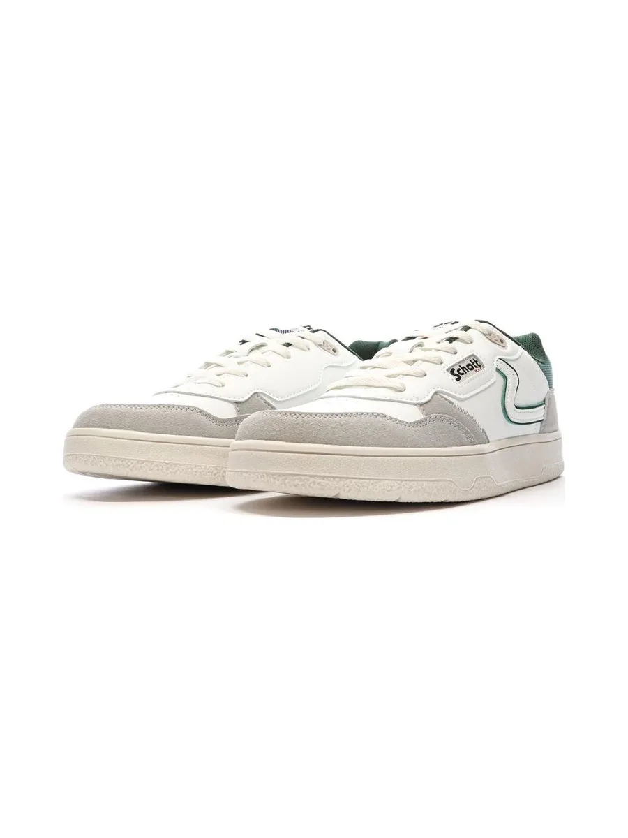 Baskets Blanches/Grises/Vertes Homme Schott Darcy 7