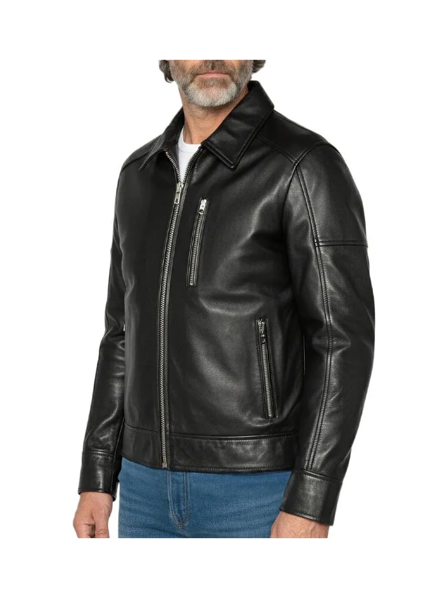 Blouson Noir Homme Schott LCADAM 2