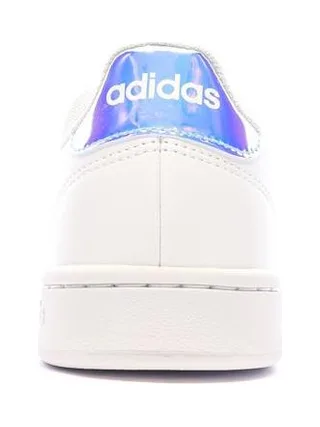 Baskets Blanches/Bleu Femme Adidas Advantage17 3