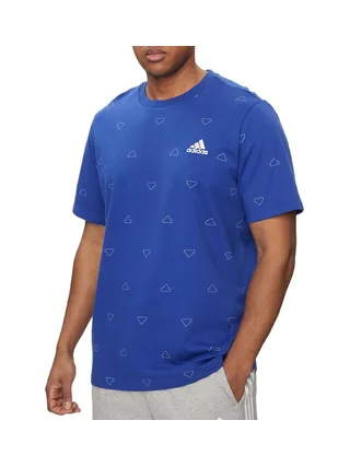 T-Shirt Bleu Homme Adidas Seasonal Essentials 1