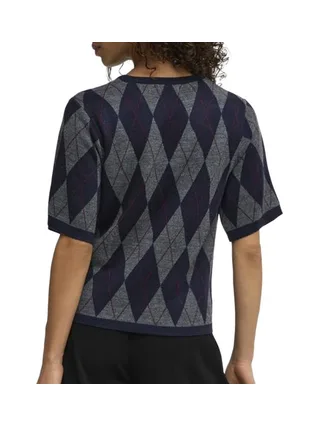 Pull Marine/Gris Femme JDY Maggy Argyle 2