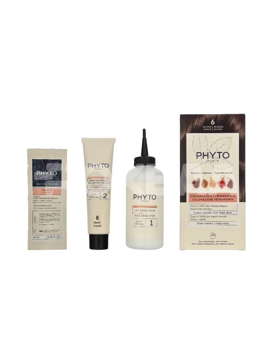 Phyto Phytocolor Permanent Color 110ml - #06 Dark Blond 1
