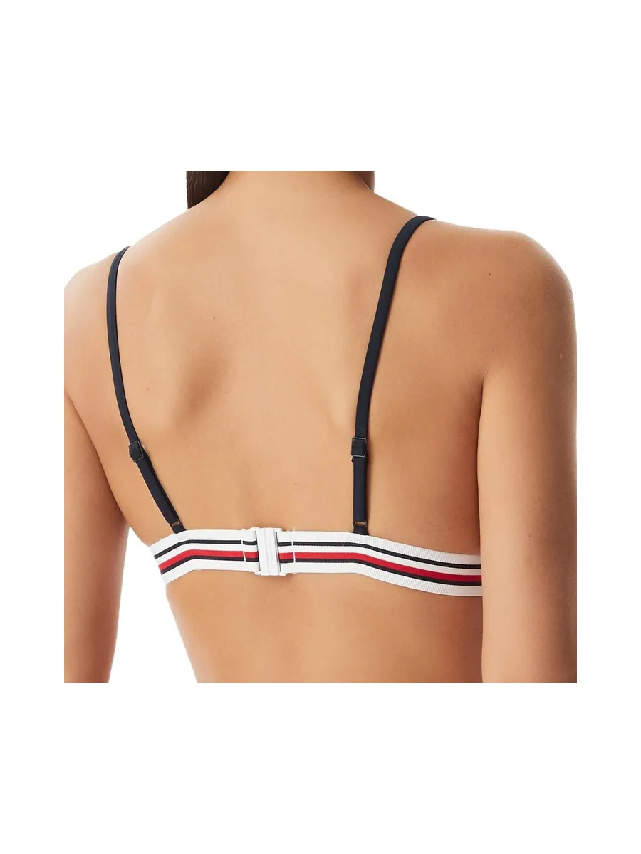 Haut de bikini Marine Femme Tommy Hilfiger Triangle 3
