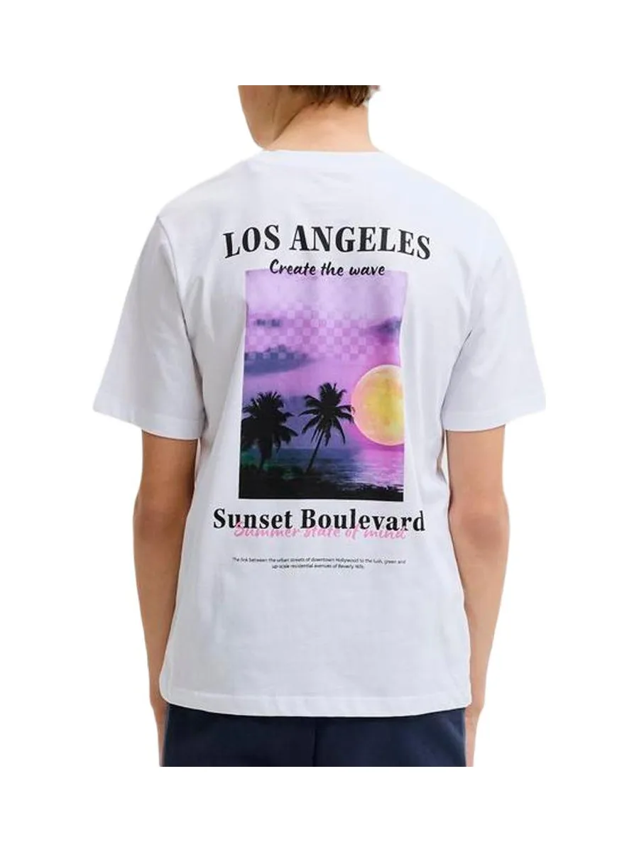 T-Shirt Blanc Garçon Jack & Jones Jjcity 2