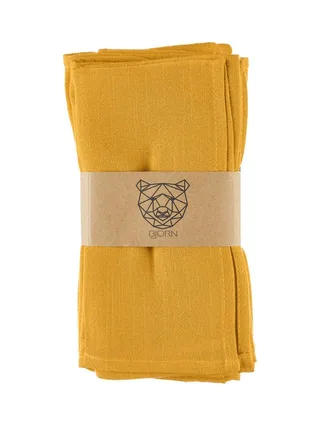 Serviette de table - 6 pièces - Lin et coton blanc crème 37