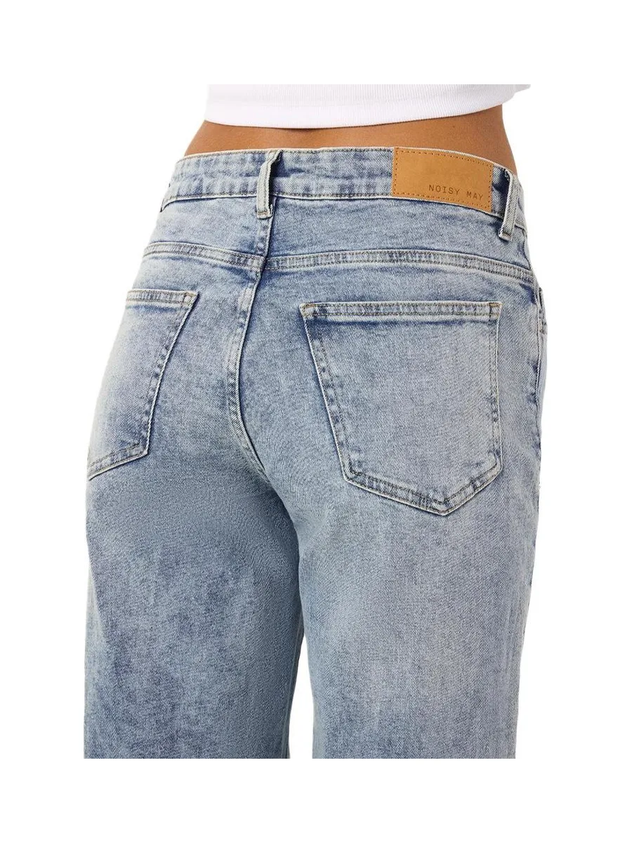 Jean Droit Bleu Femme Noisy May Landa 4