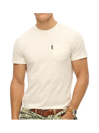 T-Shirt Gris Clair Homme Superdry Classic Essential 1