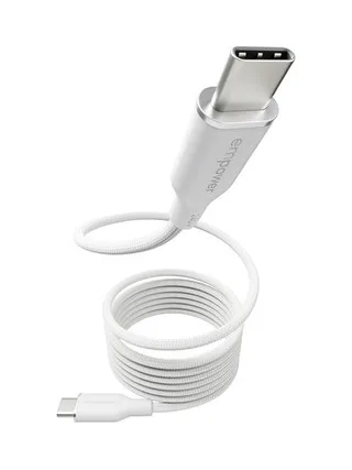 PanzerGlass empower™ by ® Magnetic 240W USB-C to USB-C Cable | USB 2.0 | 1.5M | Silver White USB cable 1