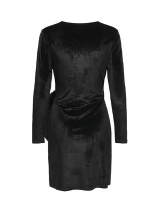 Robe Velours Noir Femme JDY Velvet Wrap 4