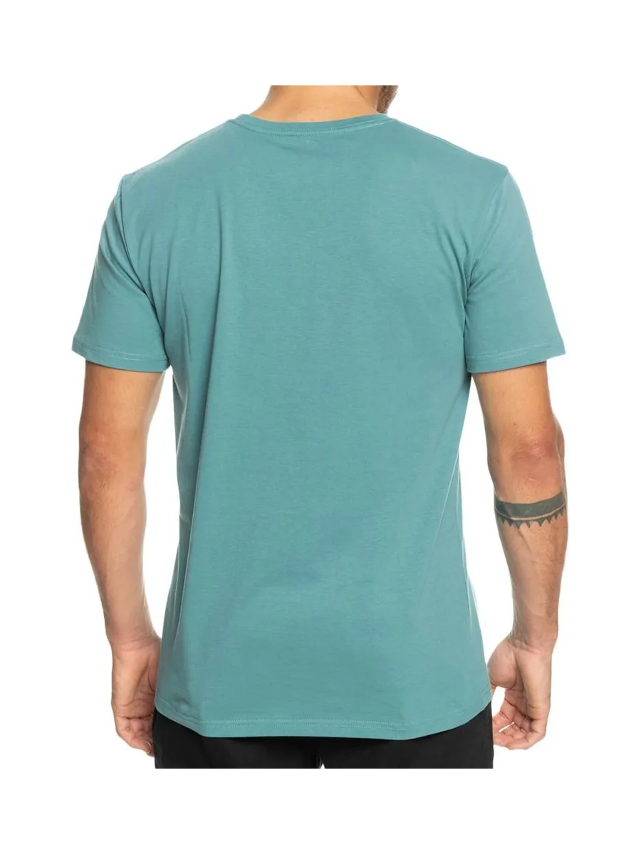 T-Shirt Bleu Homme Quiksilver Warpedframes 3