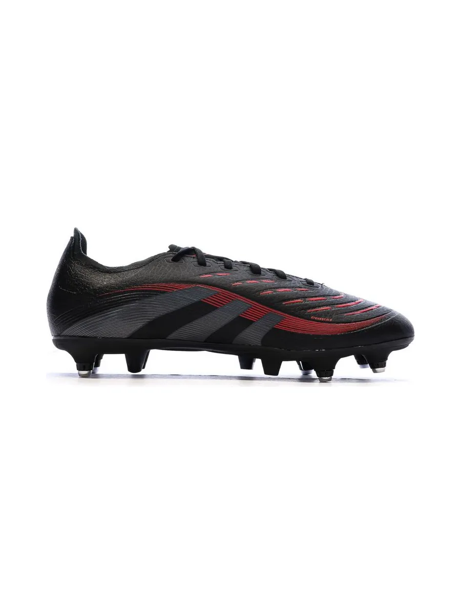 Chaussures de Foot Noir/Rouge Homme Adidas Predator League SG 3