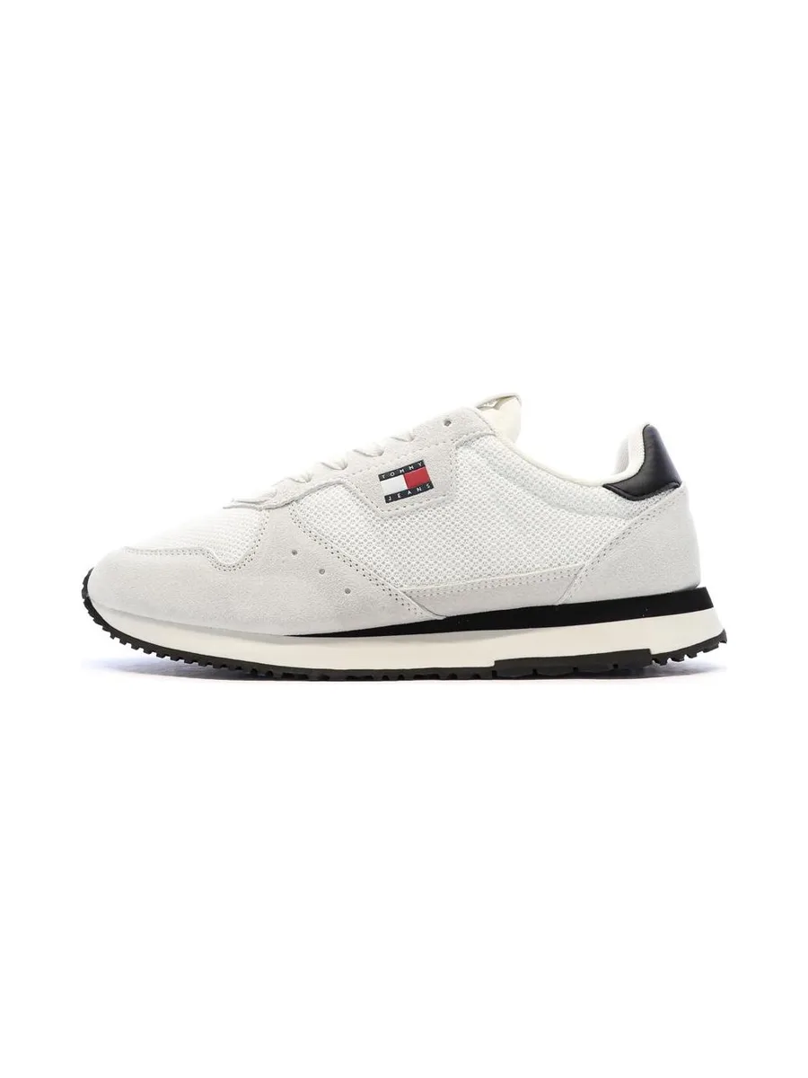 Baskets Blanches/Marines Homme Tommy Hilfiger Eva Runner Leath 2