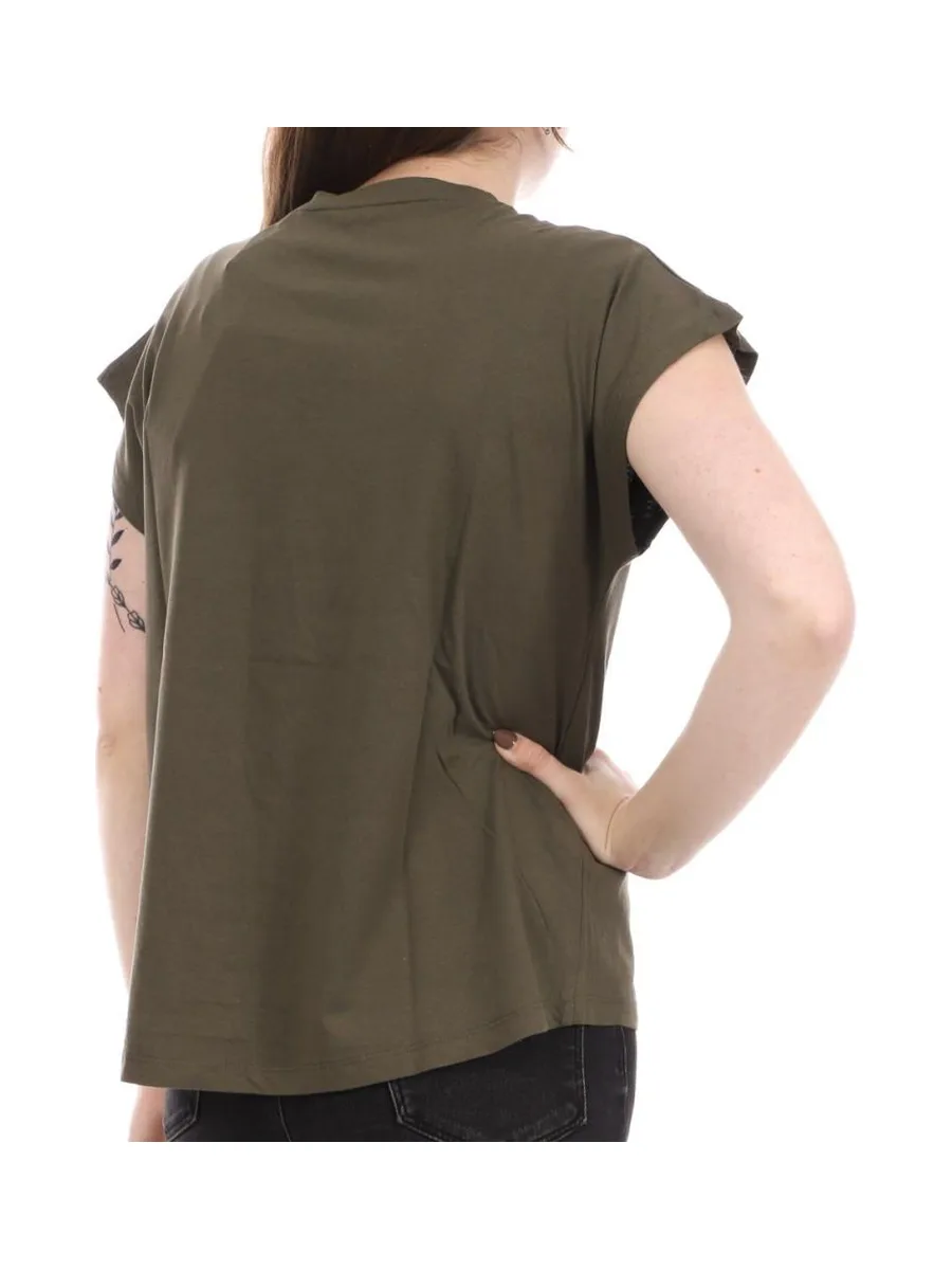 T-shirt Kaki Femme Pepe Jeans Bloom 3