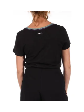 T-shirt Noir Femme FREEMAN PORTER Tonia Linen 2