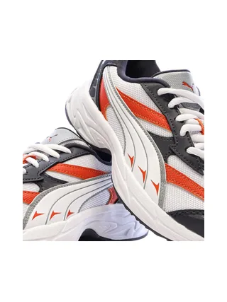 Baskets Blanc/Rouge Garçon Puma Morphic Earthy 7