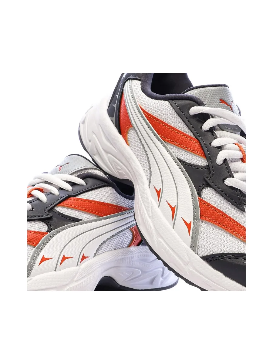 Baskets Blanc/Rouge Garçon Puma Morphic Earthy 7