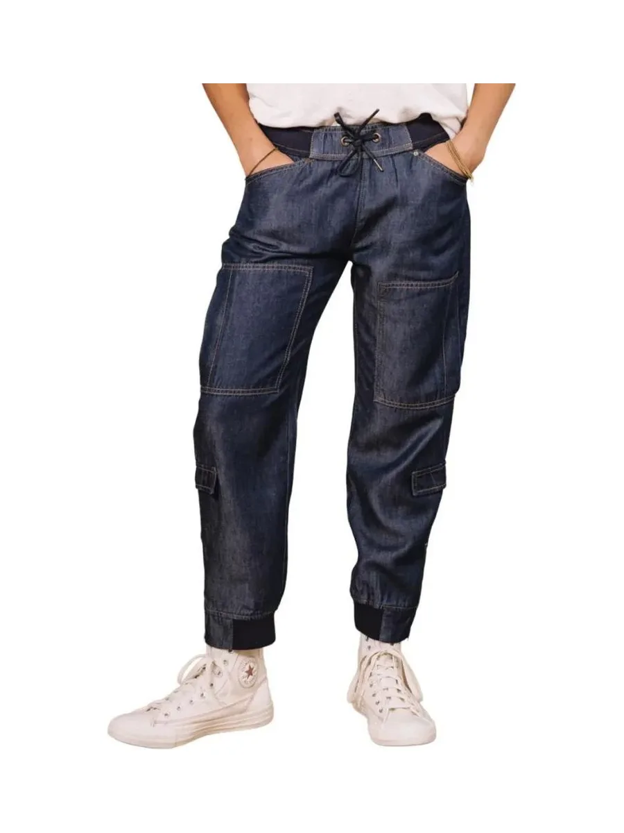 Pantalon fluide Bleu Celine Denim Mauricia 2