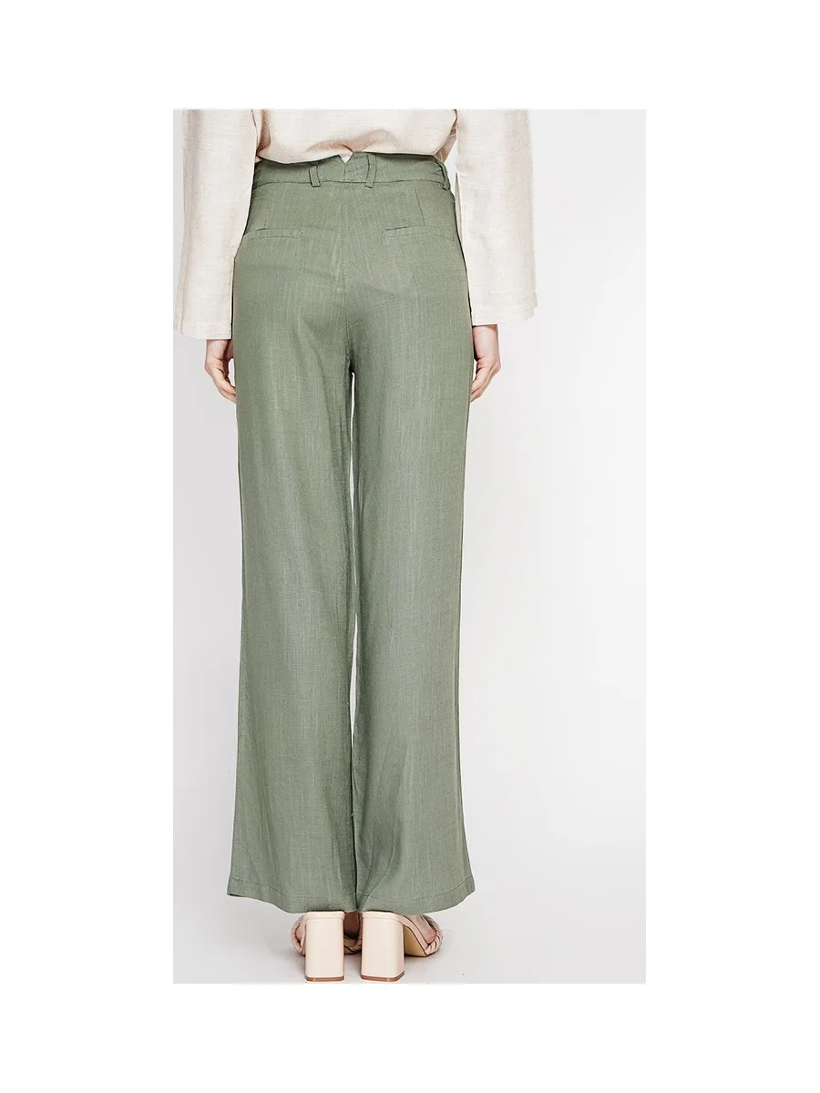 Pantalon coupe large et droite poches latérale fermeture zippée 8
