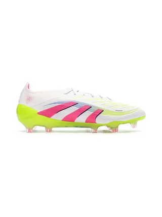 Chaussures de Foot Blanc/Rose Homme Adidas Predator Elite FG 2
