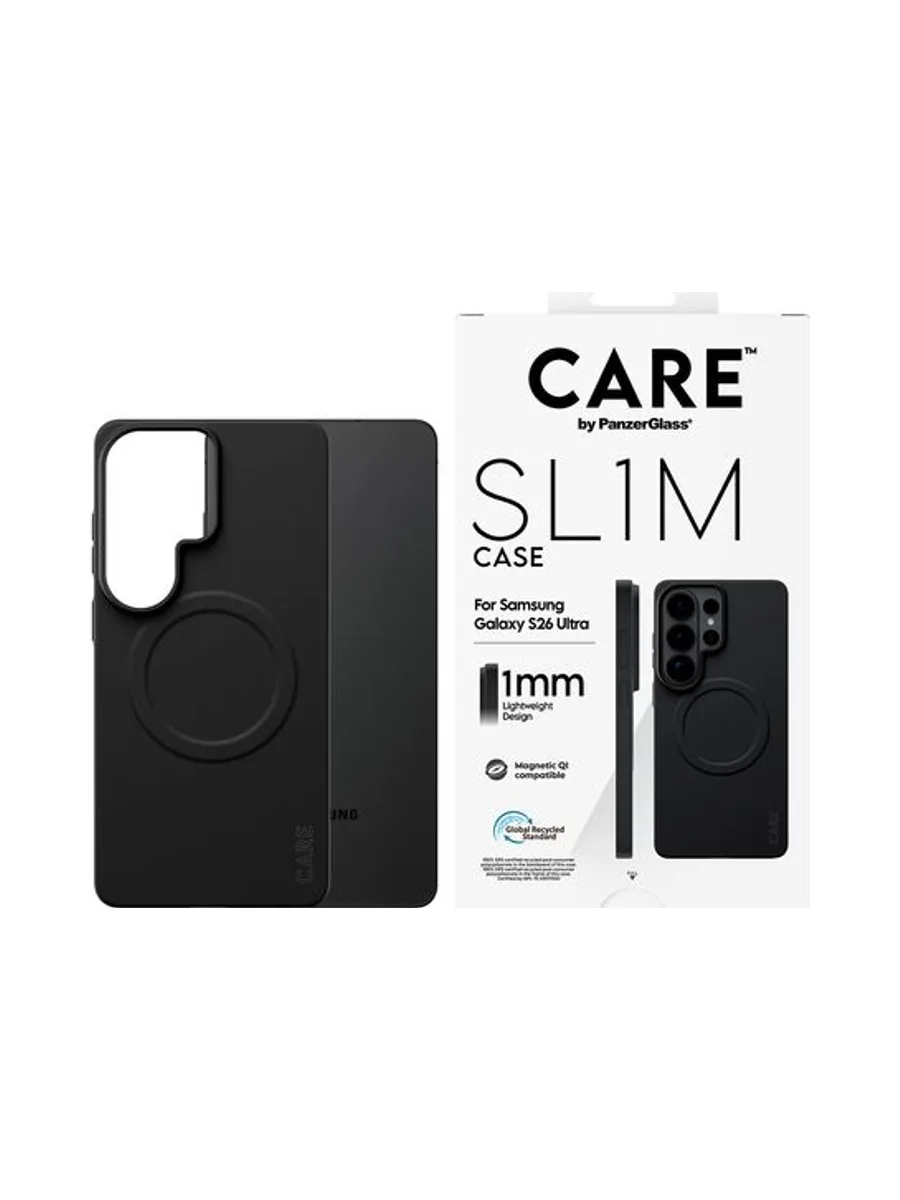 PanzerGlass CARE™ by ® SL1M Case Black w. Qi Samsung Galaxy S26 Ultra mobile phone case 2