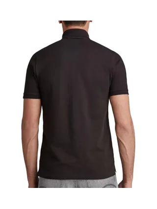 Polo Noir Homme G-Star Dunda 2