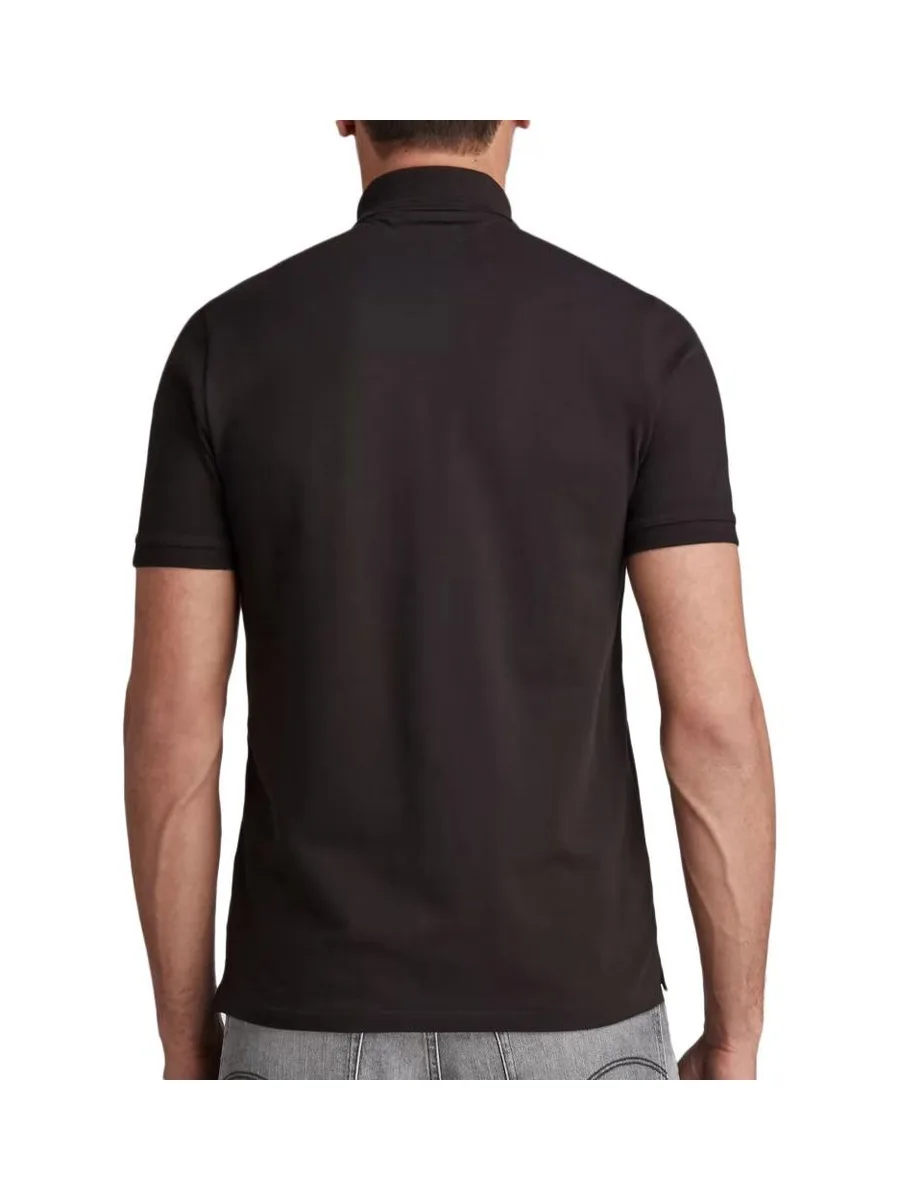 Polo Noir Homme G-Star Dunda 3