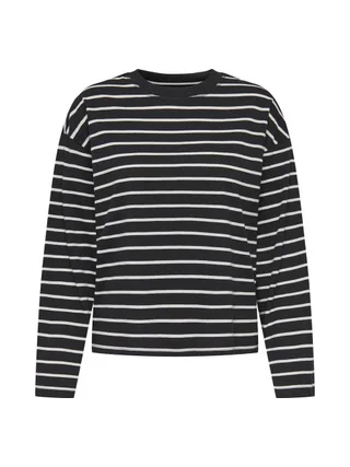 T-Shirt Manches Longues Noir Femme Only Happy 1