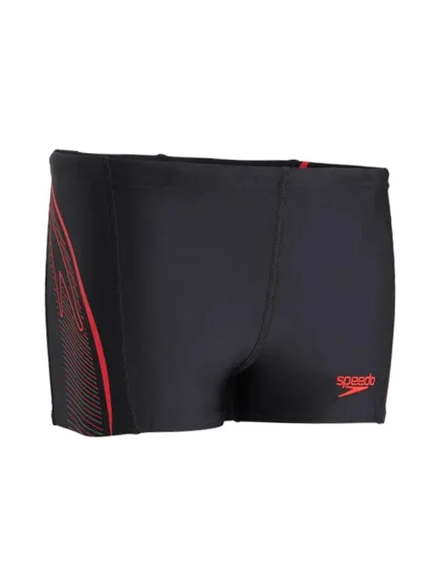 Maillot de bain Noir/Rouge Garçon Speedo Plmt 1