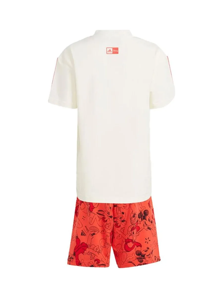 Ensemble Blanc/Rouge Garçon Adidas Lk Dy Mm T 3
