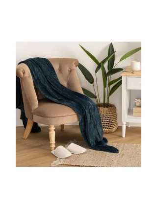 Plaid Bleu Atmosphera Ollis 2
