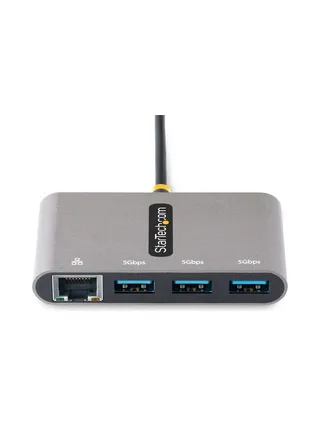 3-Port USB-C Hub with Ethernet Portable 3